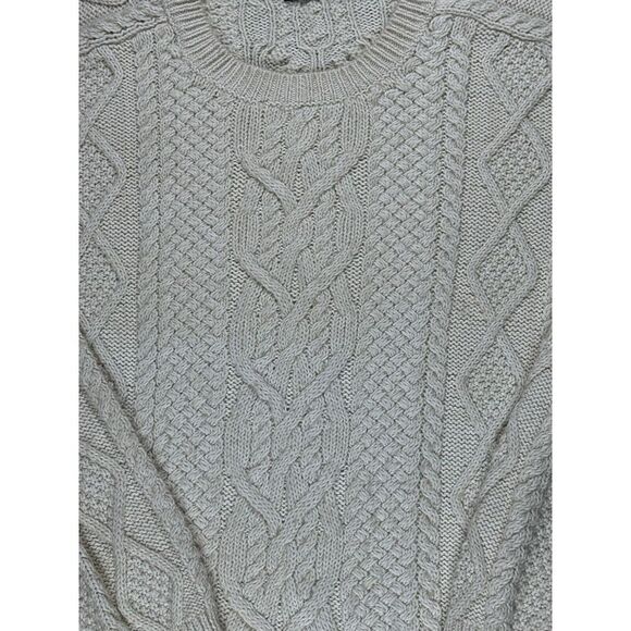 Polo Ralph Lauren Chunky Cotton-blend Cableknit Fisherman Sweater Women XL - Picture 2 of 4